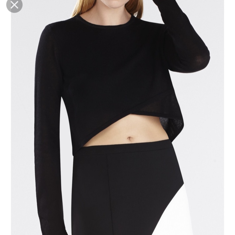BCBG cross over sweater